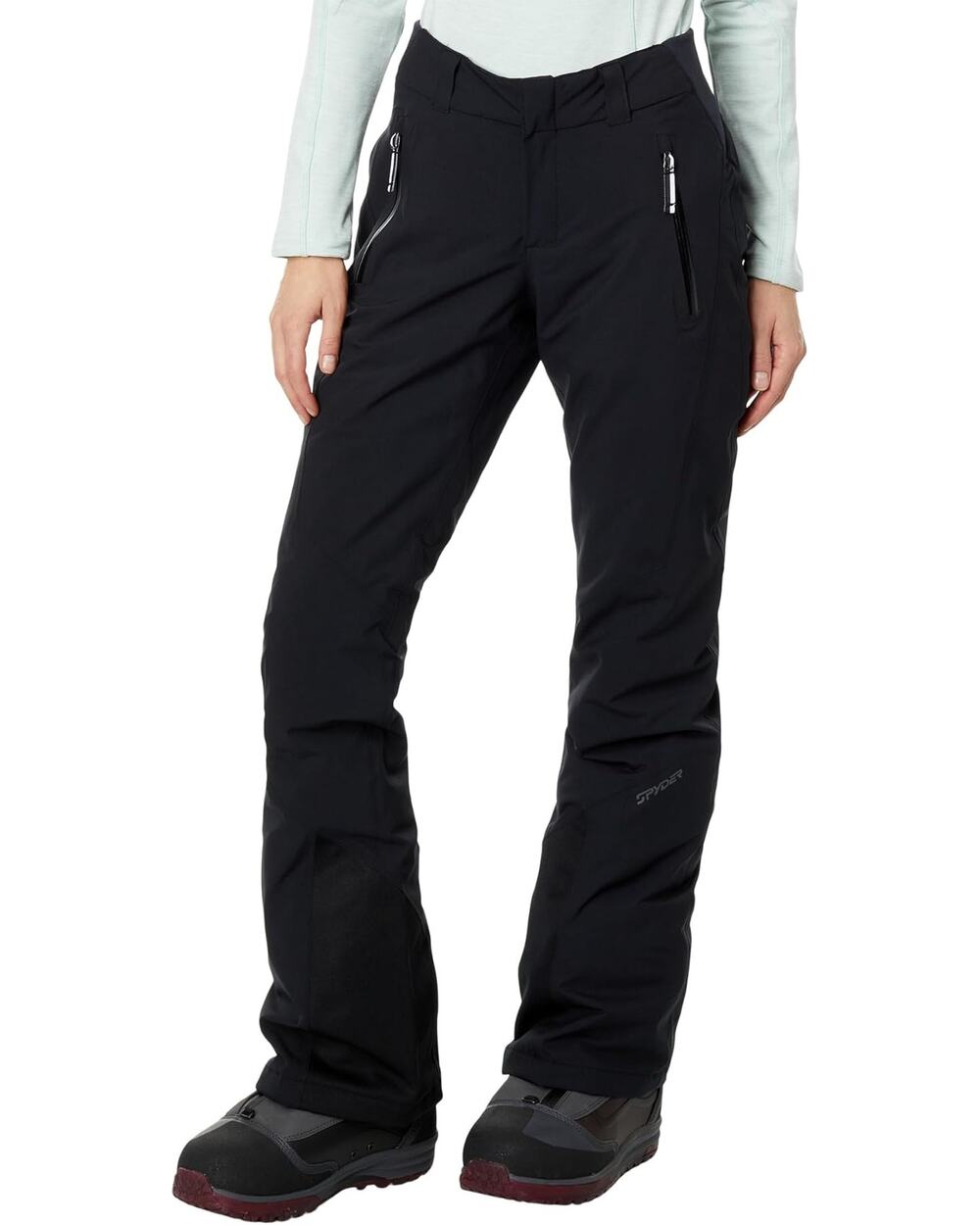 Spyder Women's 6 Black Winner Insulated Snowboard PrimaLoft Ski Snow Pants L15-5